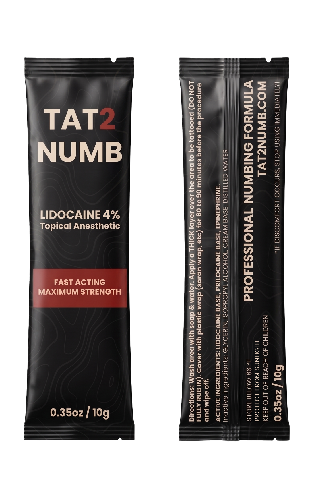 Tat2Numb single-use numbing cream packet
