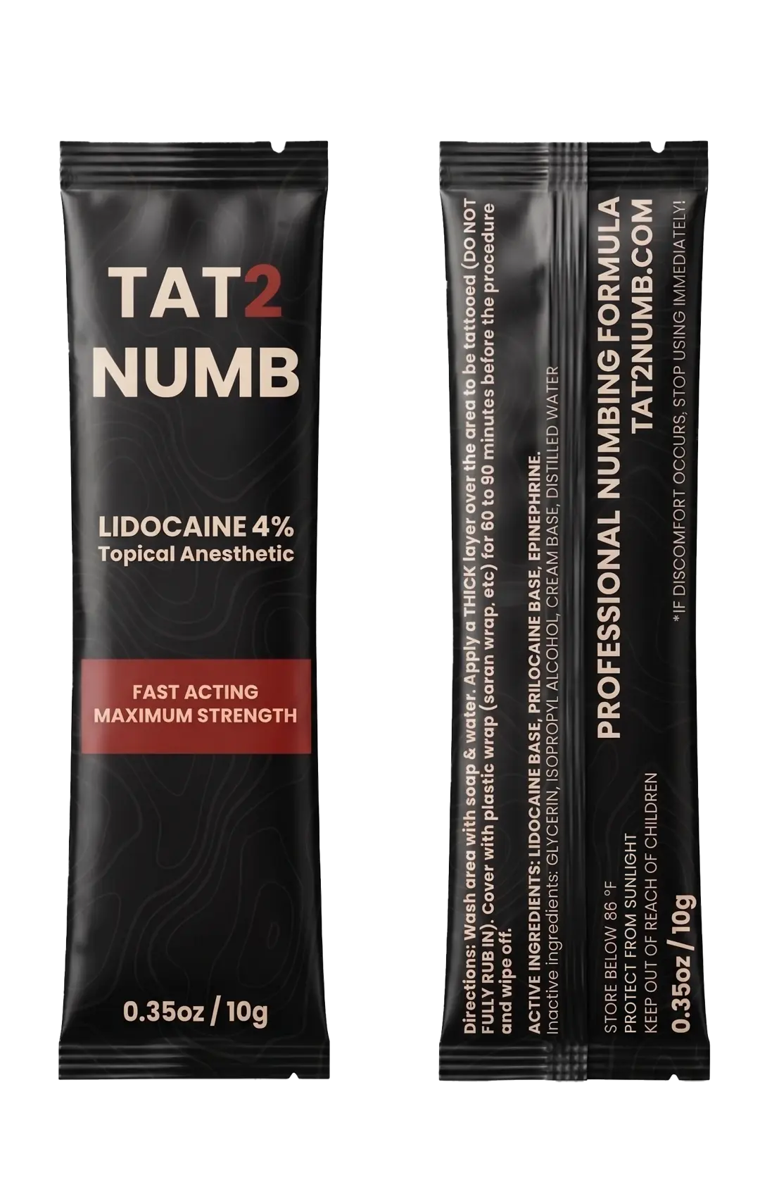Tat2Numb single-use numbing cream packet